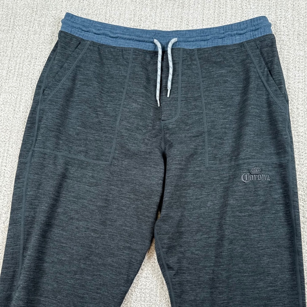 Marine Layer Mens Large Charcoal Corona Weekend Sport Jogger Sweatpants